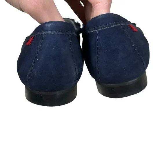 Marc Joseph Navy Blue Leather Nubuck Grand Street Loafer Women's Sz 6‎ - Picture 5 of 13